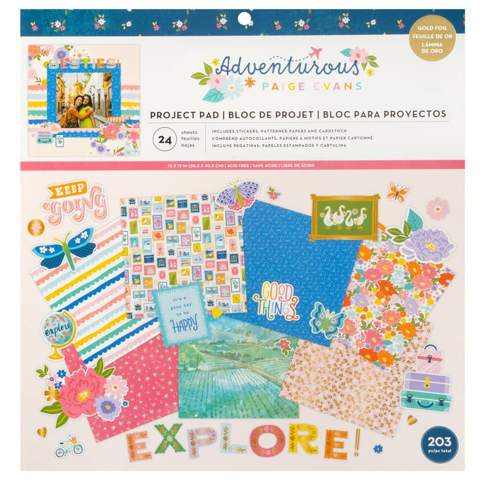 American Crafts Paige Evans Adventurous - 12x12 Project Pad