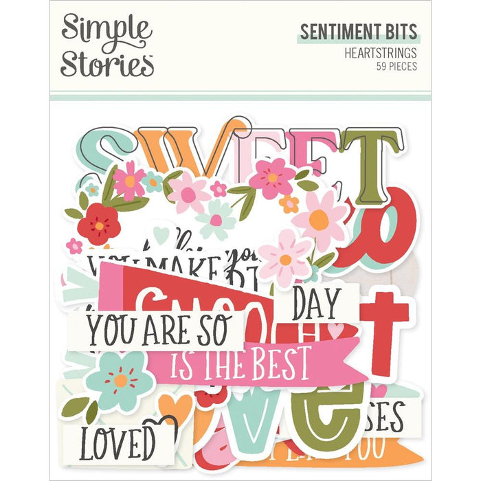 Simple Stories Heartstrings - Sentiment Bits & Pieces