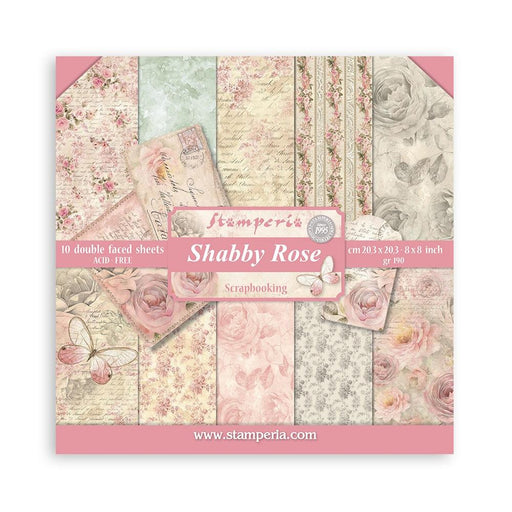Stamperia Shabby Rose - 8x8 Paper Pack