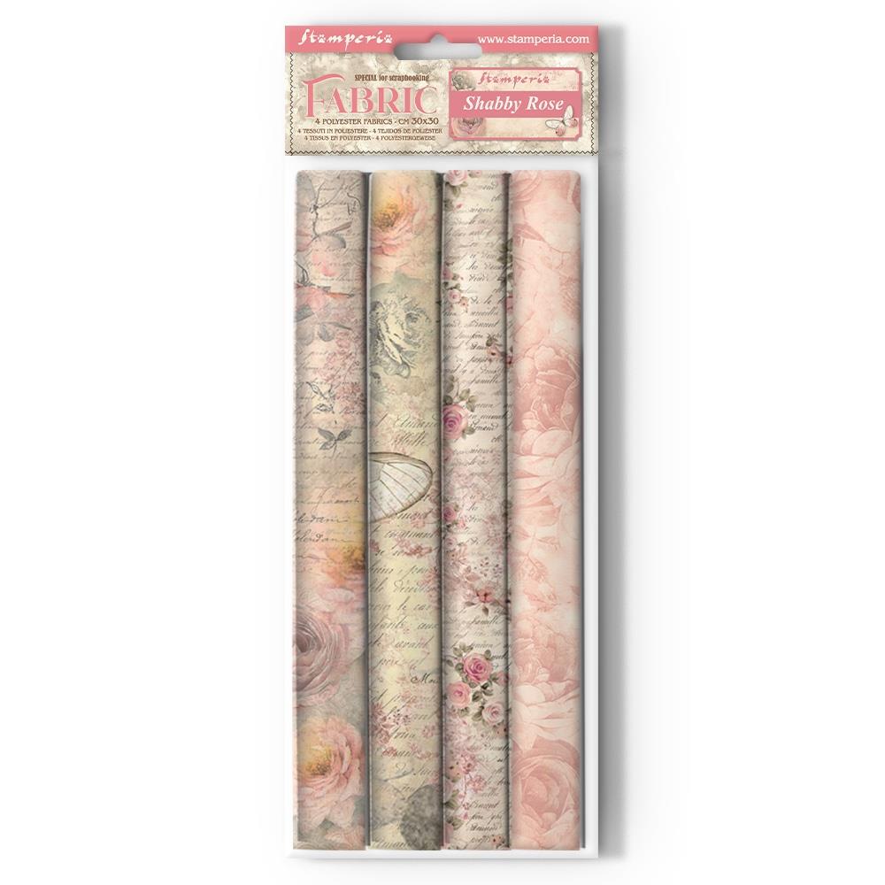 Stamperia Shabby Rose - 12x12 Fabric