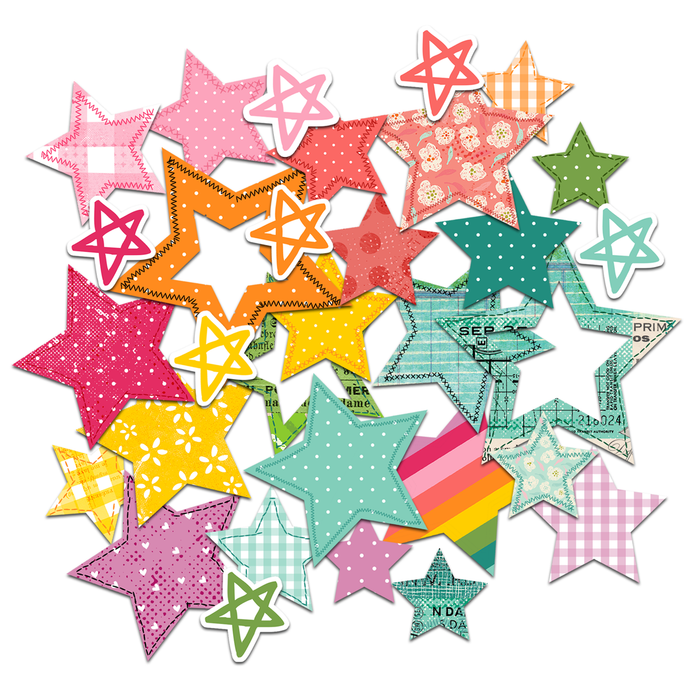 Pretty Little Studio Sunkissed - Shooting Star Die-Cuts