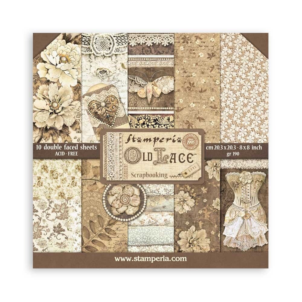 Stamperia Old Lace - 8x8 Paper Pack