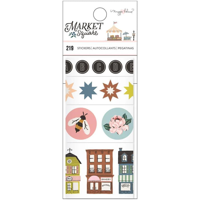 American Crafts Maggie Holmes Market Square - Sticker Rolls