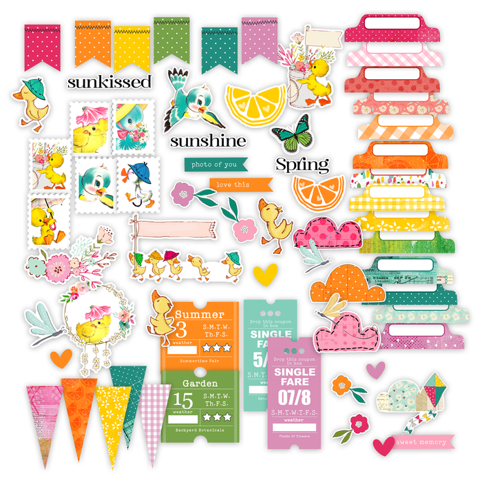 Pretty Little Studio Sunkissed - Sunshine Mix Die-Cuts