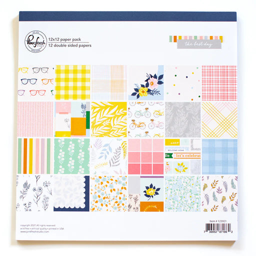 Pinkfresh Studio The Best Day - 12x12 Paper Pack