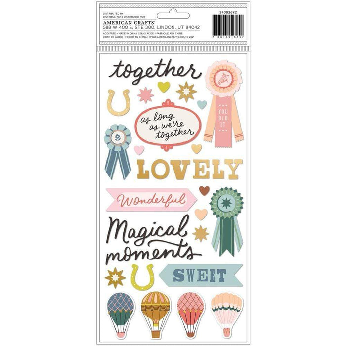 American Crafts Maggie Holmes Market Square - Together Phrase Thickers