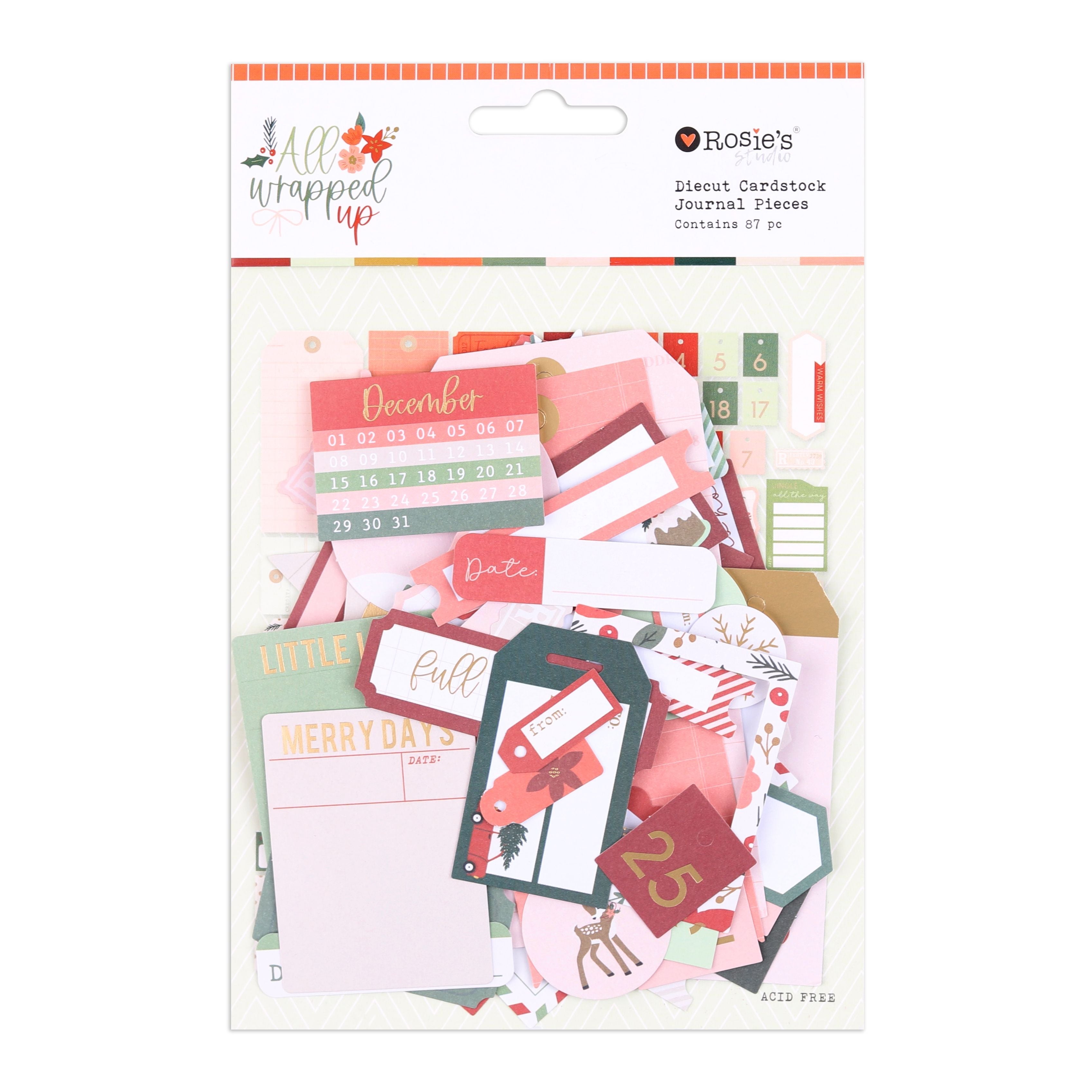 Rosie's Studio All Wrapped Up - Die Cut Journal Pieces