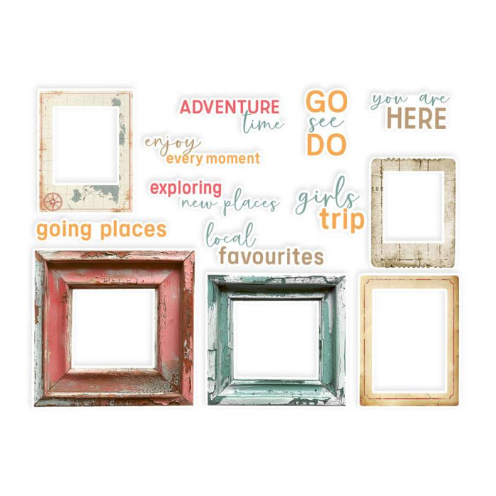 P13 Travel Journal - Ephemera Frames & Words