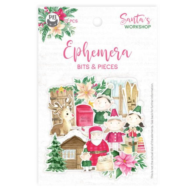 P13 Santa's Workshop - Ephemera Bits and Pieces