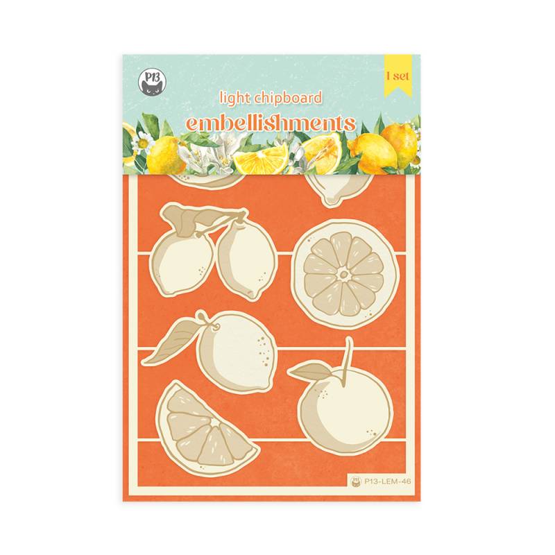 P13 Fresh Lemonade - Chipboard Embellishments #3