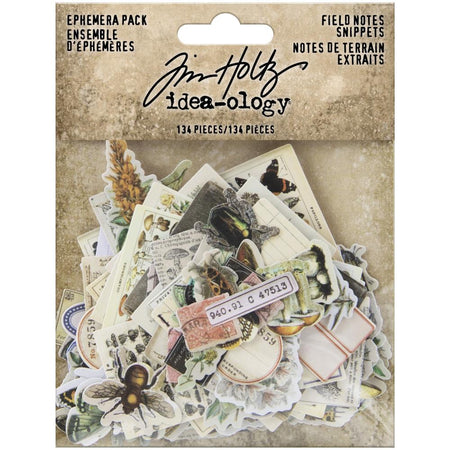 Tim Holtz Idea-ology - Field Notes Snippets Ephemera Pack