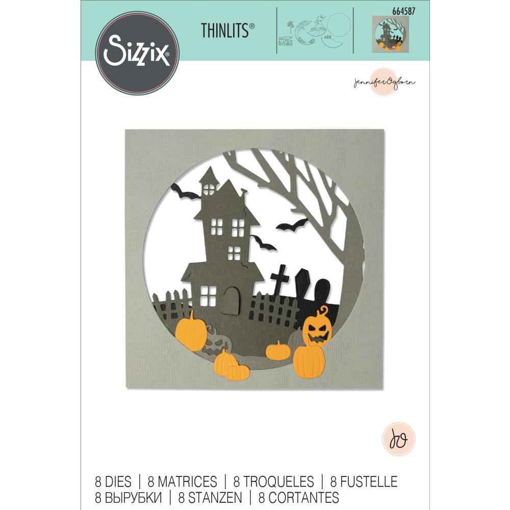 Sizzix Thinlits Die - Haunted Hills by Jennifer Ogborn