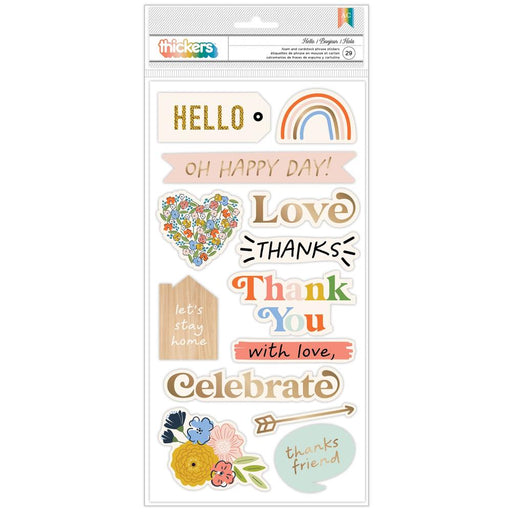 American Crafts Jen Hadfield Reaching Out - Hello Phrase Thickers