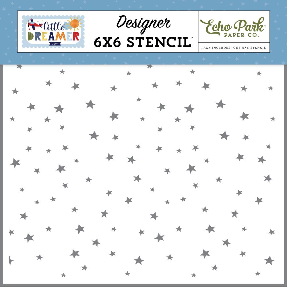 Echo Park Little Dreamer Boy - Explore Stars Stencil