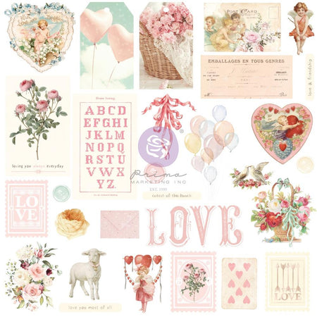 Prima Magic Love - Ephemera 29 piece