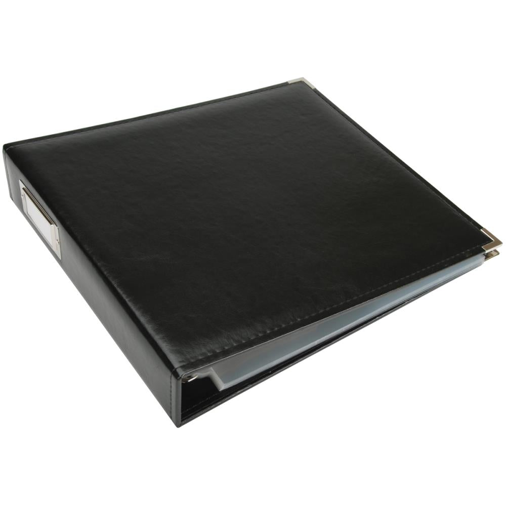We R Memory Keepers Classic Leather D-Ring Album - Black