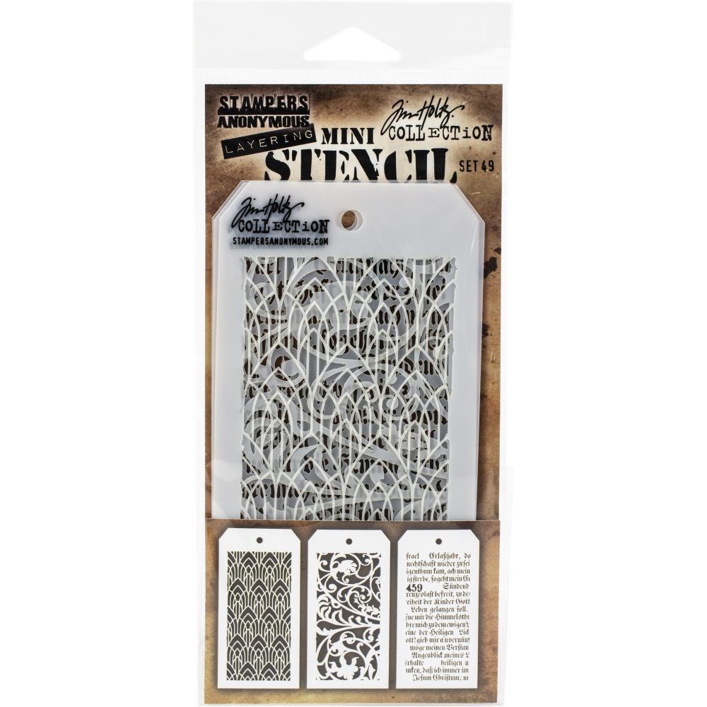 Tim Holtz Layering Stencil - Mini Set 49