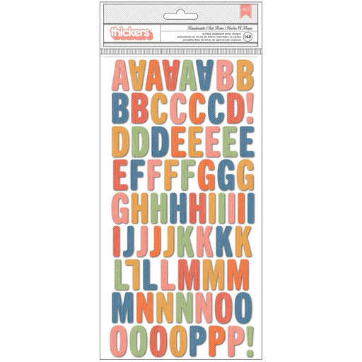 American Crafts Paige Evans Bungalow Lane - Handmade Alphabet Thickers