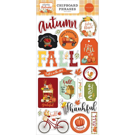 Carta Bella Welcome Autumn - Chipboard Phrases