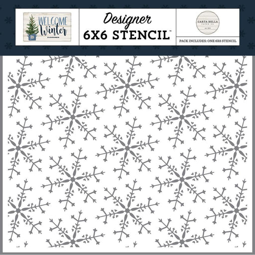 Carta Bella Welcome Winter - Wonderland Snowflake Stencil