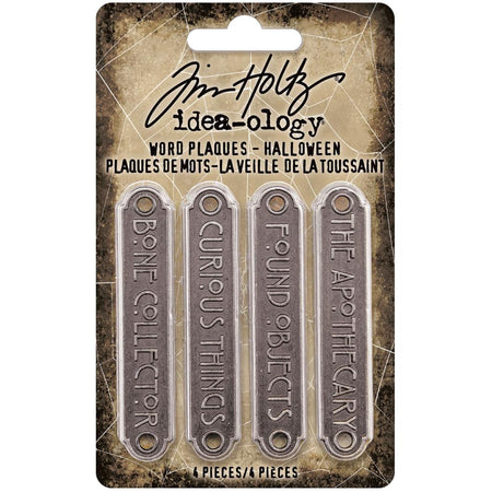 Tim Holtz Idea-ology - Halloween Metal Word Plaques