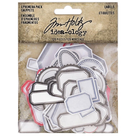 Tim Holtz Idea-ology - Ephemera Labels Snippets Pack