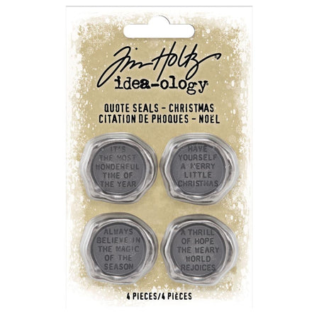 Tim Holtz Idea-ology - Christmas Metal Quote Seals