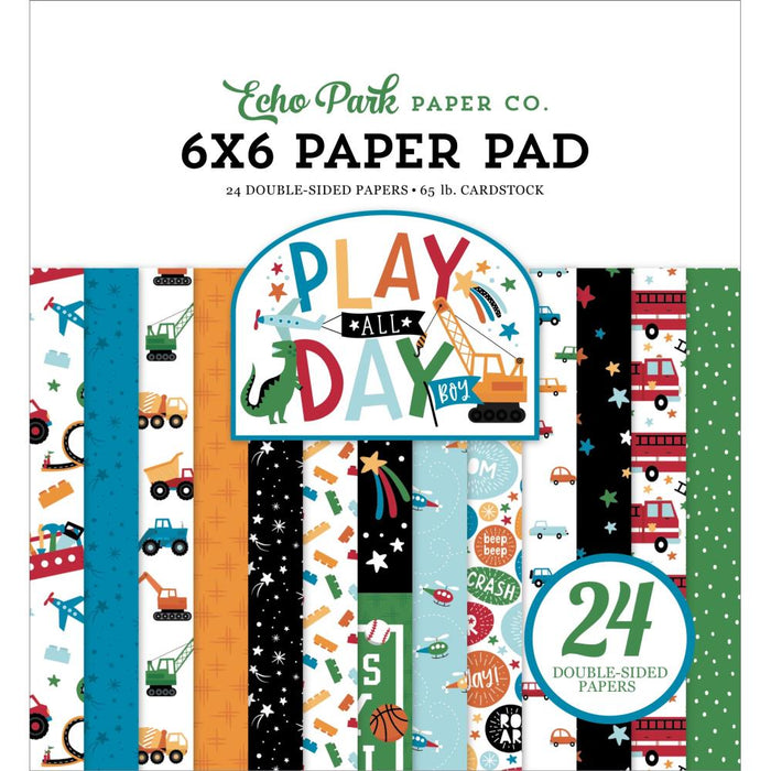 Echo Park Play All Day Boy - 6x6 Pad