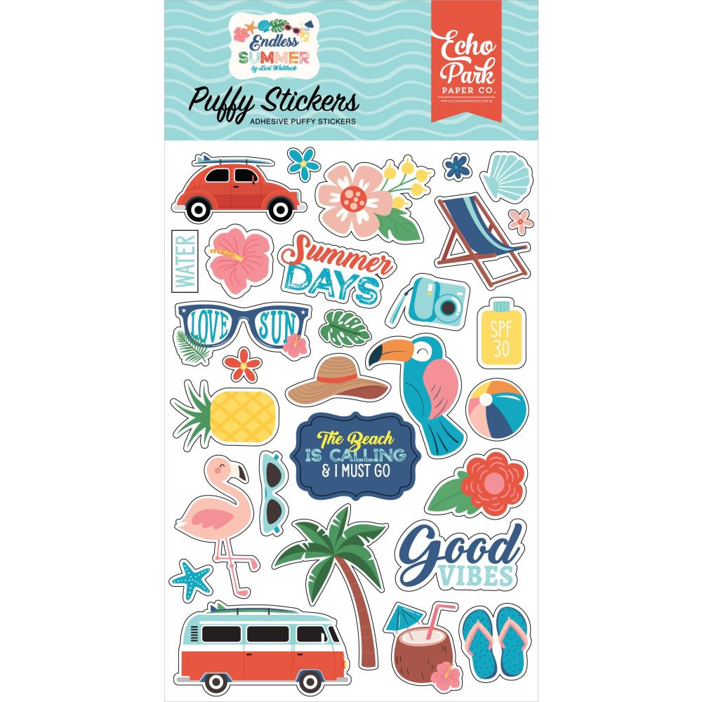 Echo Park Endless Summer - Puffy Stickers