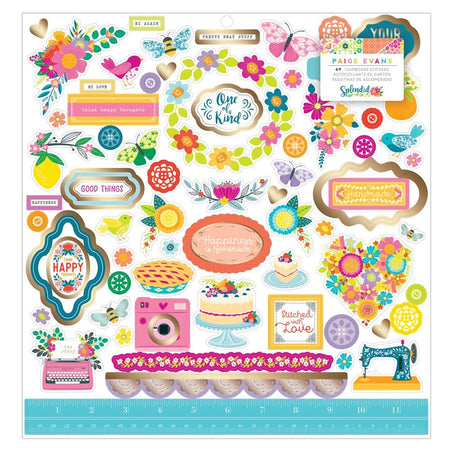 American Crafts Paige Evans Splendid - Chipboard Stickers