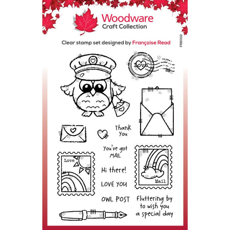 Woodware Clear Magic Stamp - Owl Post