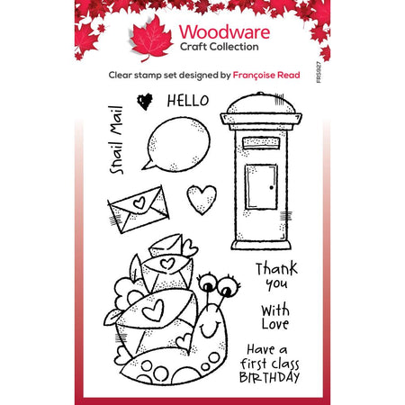 Woodware Clear Magic Singles Stamp - Snail Mail