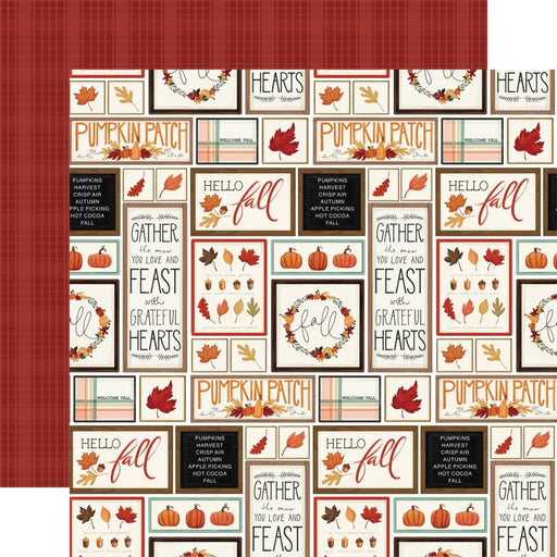 Carta Bella Welcome Fall - Fall Wood Boards