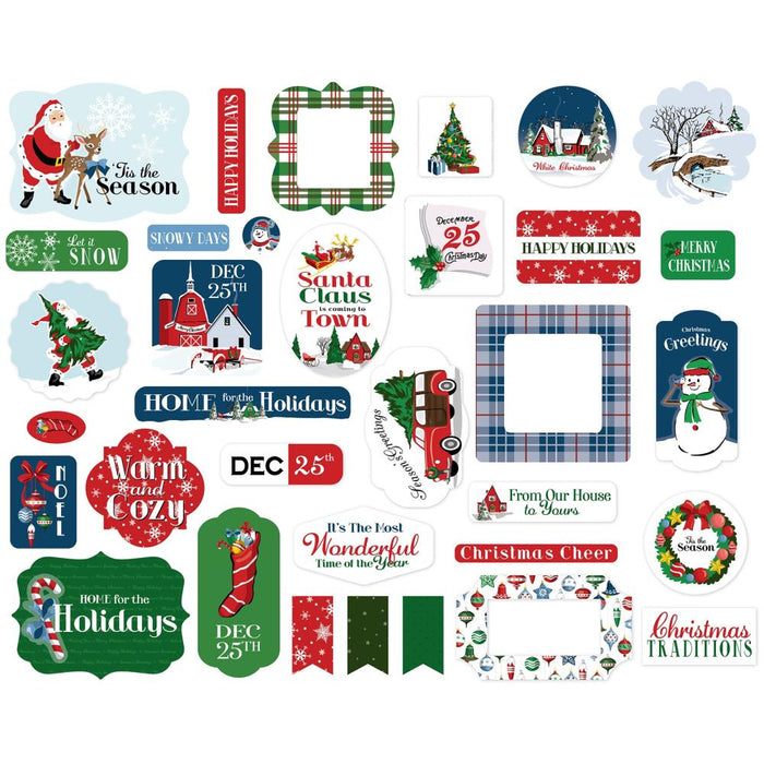 Carta Bella White Christmas - Ephemera Icons