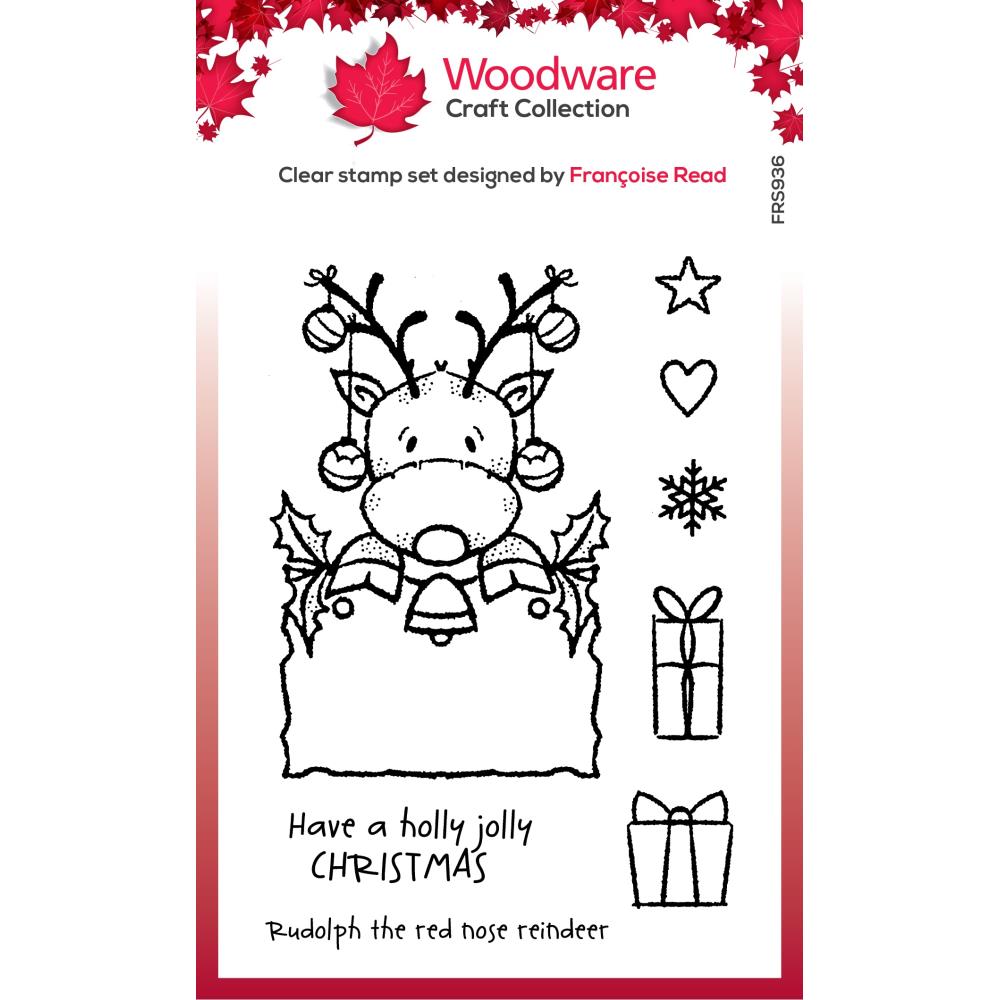 Woodware Clear Magic Stamp - Festive Rudolph