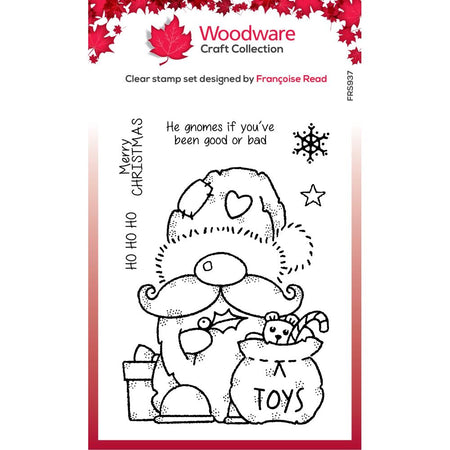 Woodware Clear Magic Stamp - Santa Gnome