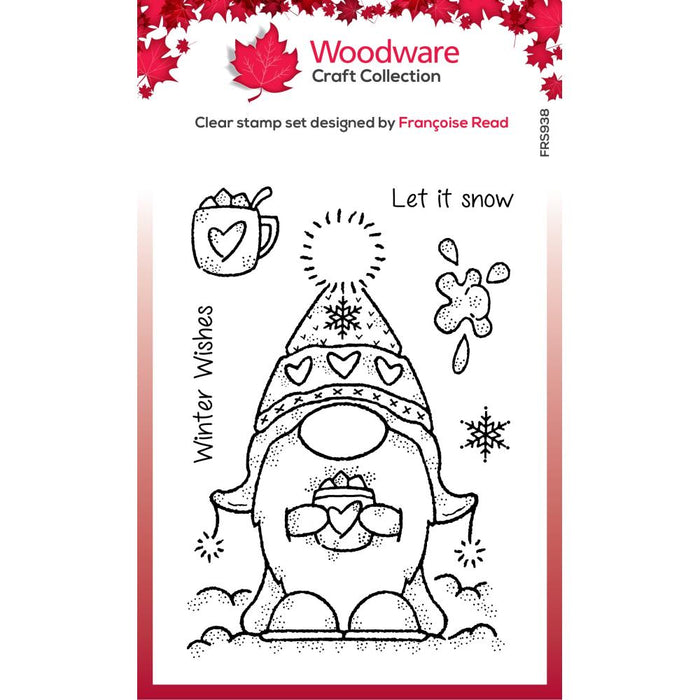 Woodware Clear Magic Stamp - Winter Gnome