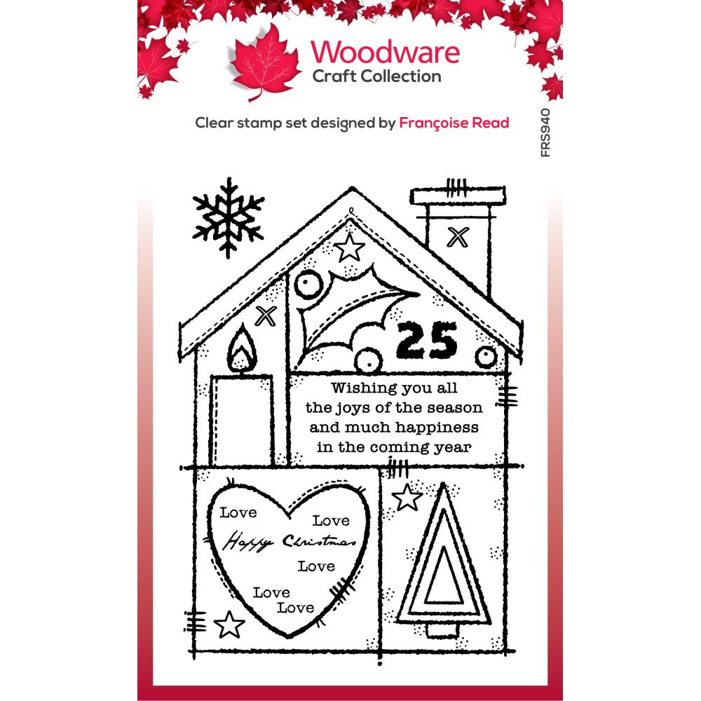 Woodware Clear Magic Stamp - Christmas House