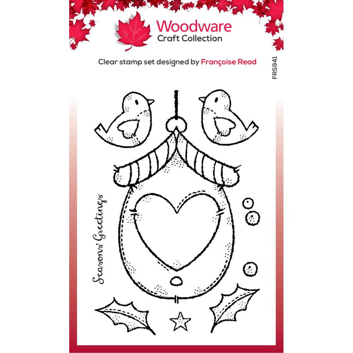 Woodware Clear Magic Stamp - Christmas Birdhouse