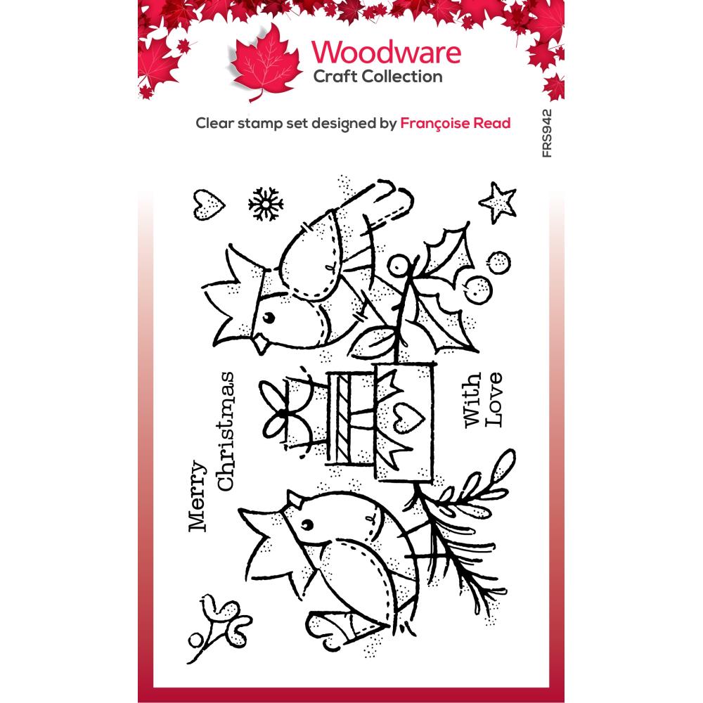 Woodware Clear Magic Stamp - Robin Party