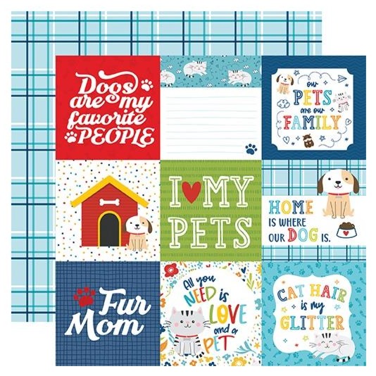 Echo Park Pets - 4x4 Journaling Cards