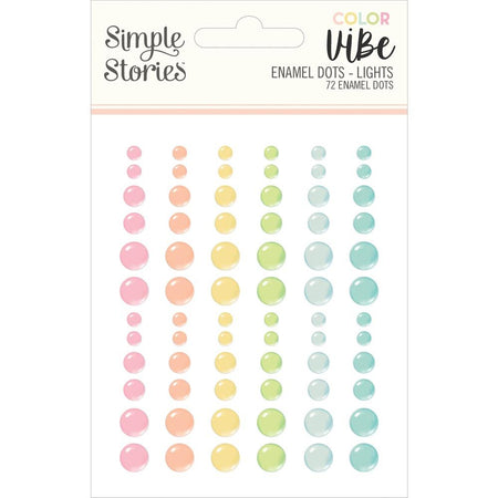 Simple Stories Color Vibes - Lights Enamel Dots