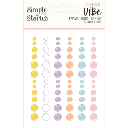 Simple Stories Color Vibe - Spring Enamel Dots