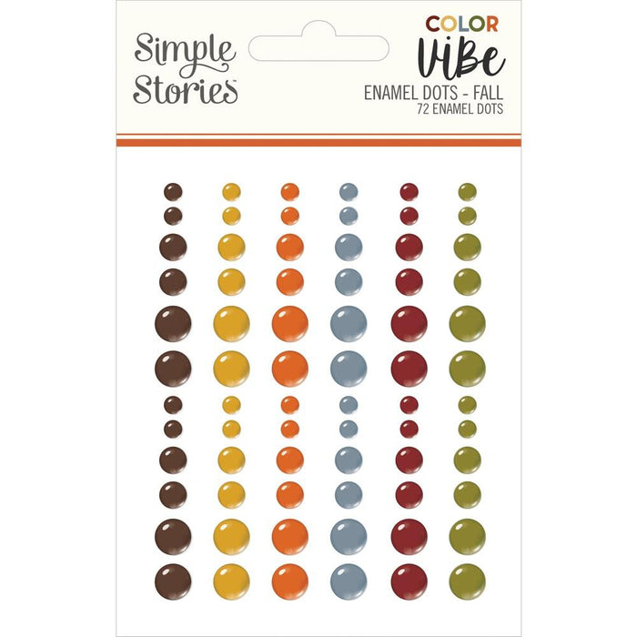 Simple Stories Color Vibe - Fall Enamel Dots