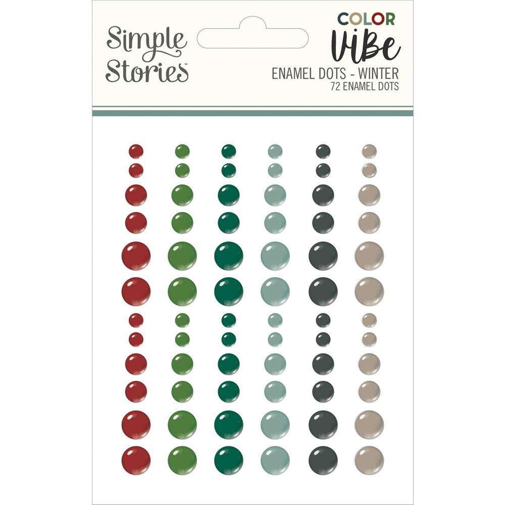 Simple Stories Color Vibe - Winter Enamel Dots