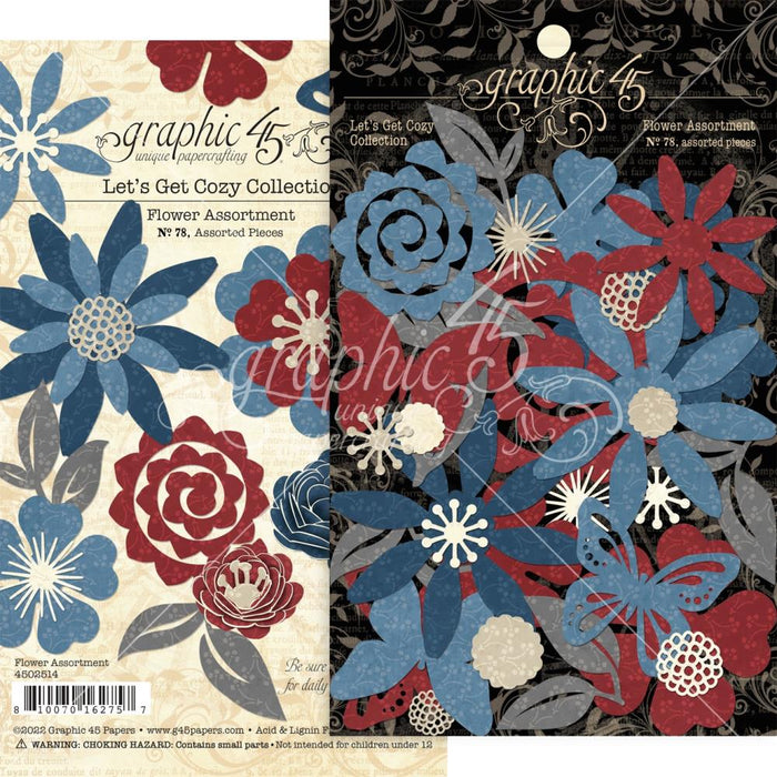 Graphic 45 Let's Get Cozy - Flower Assortment