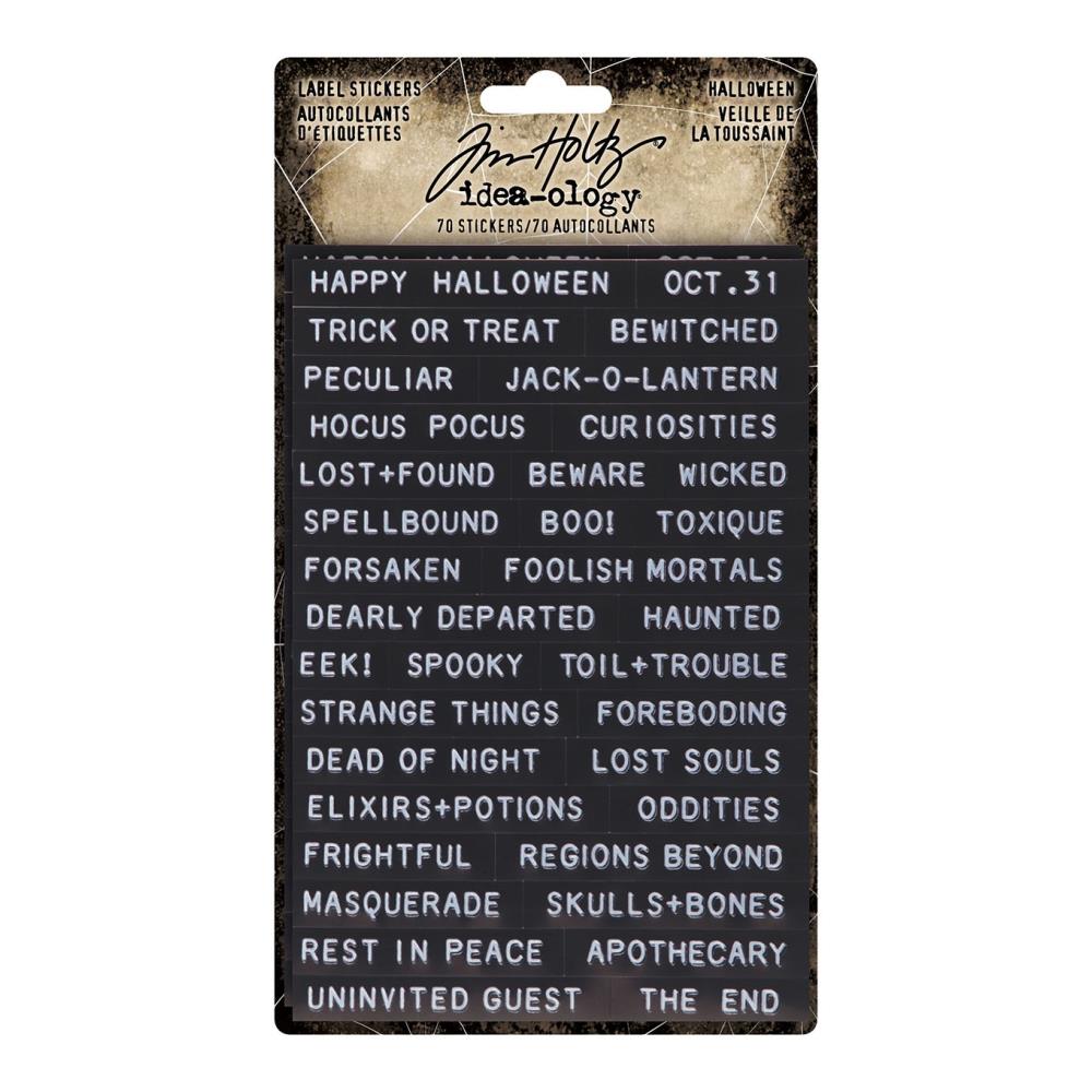 Tim Holtz Idea-ology - Halloween Label Stickers