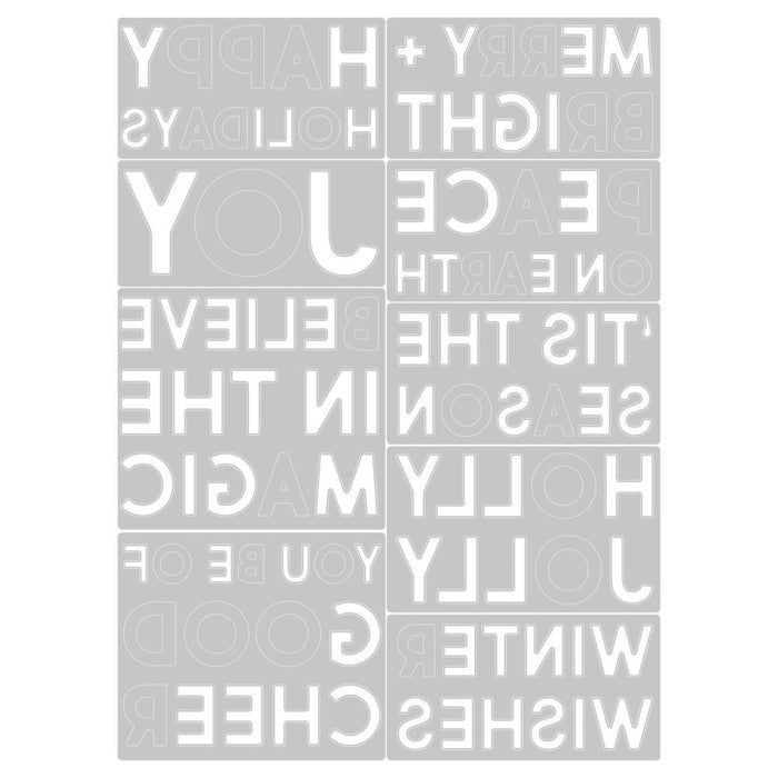 Sizzix Tim Holtz Alterations Thinlits Die - Bold Text Christmas