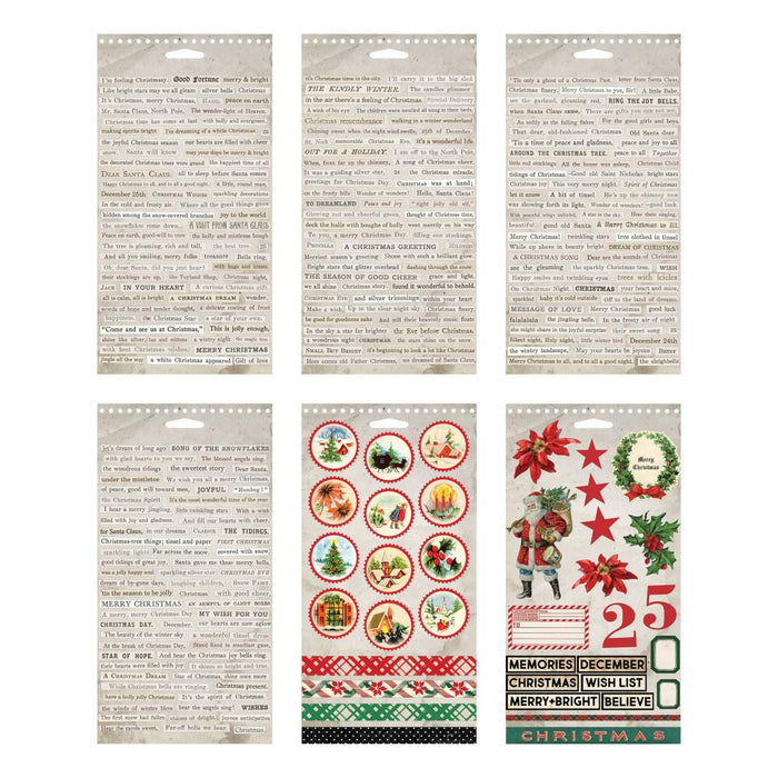 Tim Holtz Idea-ology - Christmas Spiral Bound Stickers