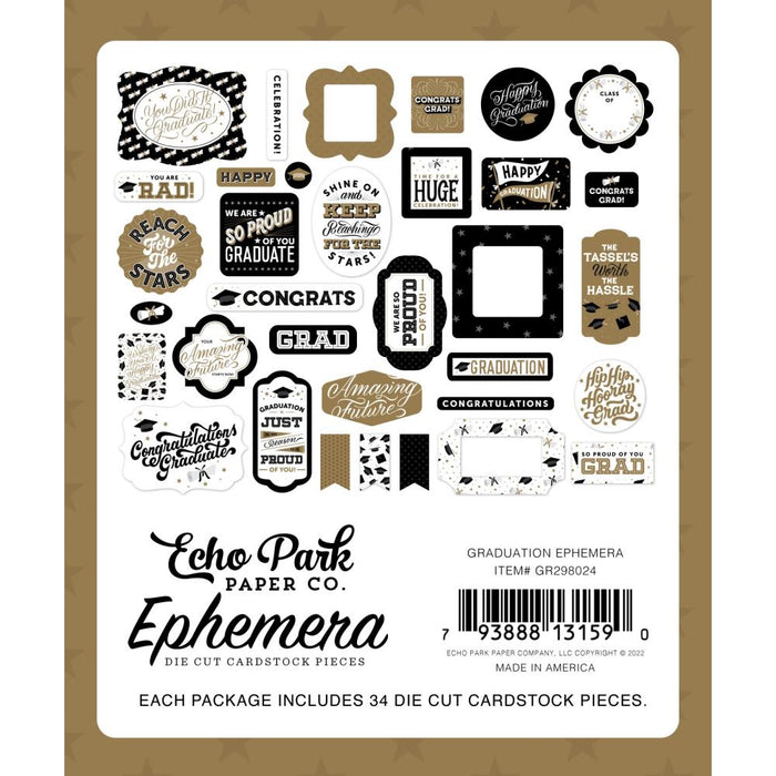 Echo Park Graduation - Ephemera Icons